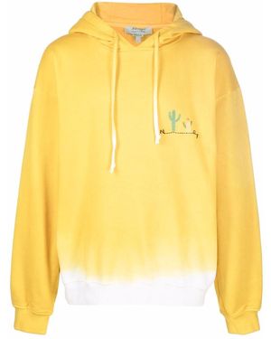 Nick Fouquet Embroidered-Design Hoodie - Yellow