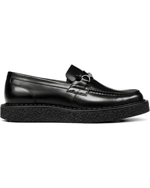 George Cox Appliqué-Detail Leather Loafers - Black
