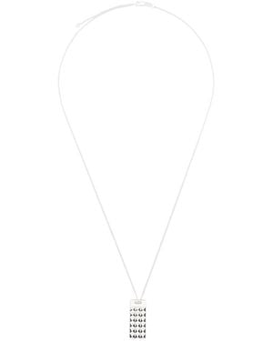 Le Gramme Pyramid-Pendant Necklace - White