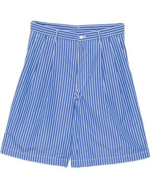 Comme des Garçons Striped Shorts - Blue