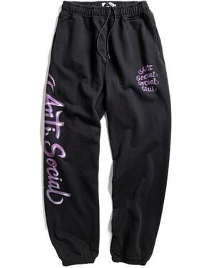 ANTI SOCIAL SOCIAL CLUB Drawstring-Waist Track Trousers - Black