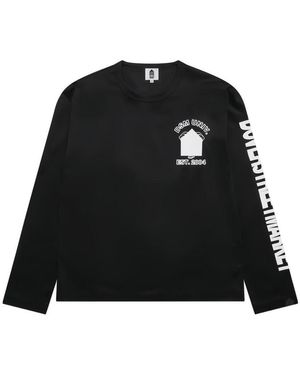 Dover Street Market University Long-Sleeve Cotton T-Shirt - Black