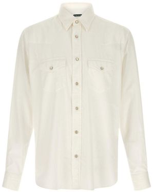Tom Ford Long-Sleeve Shirt - White