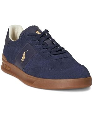 Polo Ralph Lauren Heritage Aera Suede Trainers - Blue