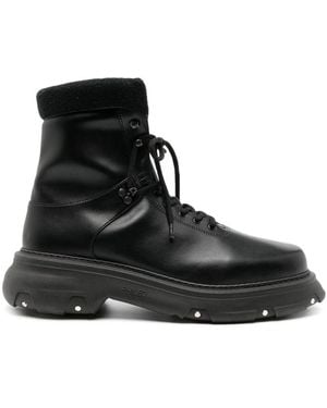 Phileo Atlas Lace-Up Ankle Boots - Black