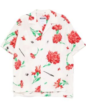 Moschino Floral-Print Shirt - White