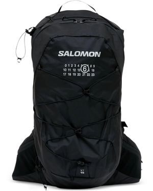 MM6 by Maison Margiela X Salomon Xt-15 Backpack Logo-Print Bungee-Cord Backpack - Black