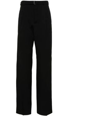 Lanvin Pleat-Detail Wool Pants - Black