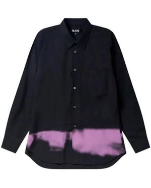 COMME DES GARÇON BLACK Spray-Paint Shirt - Blue