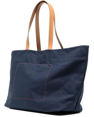 Ally Capellino Logo-Print Tote Bag - Blue