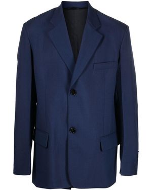 Marni Tropical Wool Blazer - Blue
