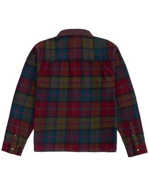 Pendleton Heritage Plaid-Pattern Button-Down Shirt - Red