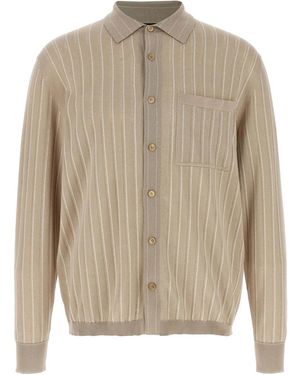 Brioni Fine-Knit Shirt - Natural