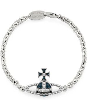 Vivienne Westwood Crystal-Embellished Bracelet - Metallic