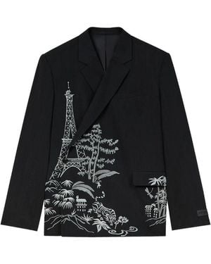 KENZO Single-Breasted Blazer - Black