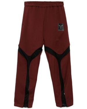 OLLY SHINDER Tri Zip Jogger Trackpants - Red