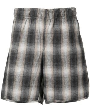 BLUE SKY INN Check Pattern Shorts - Grey