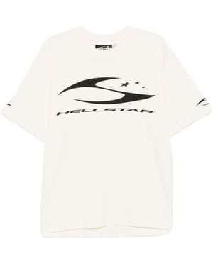 HELLSTAR Logo Print T-Shirt - White