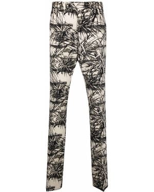 Amiri Floral Aloha Slash Flare Trousers - Multicolour
