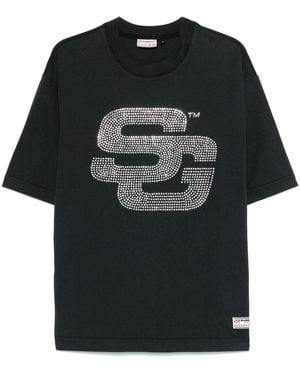 SUMMER GAMES Logo-Embellished T-Shirt - Black