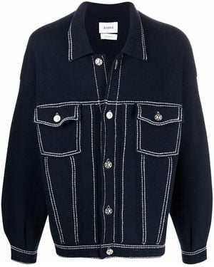 Barrie Oversized Denim Jacket - Blue