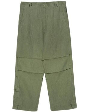 Maharishi Pantalon Ample À Coutures Sashiko - Green