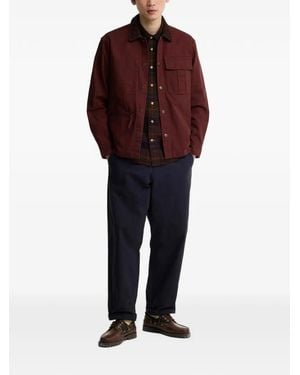 Barbour Ursula Corduroy-Collar Overshirt - Red