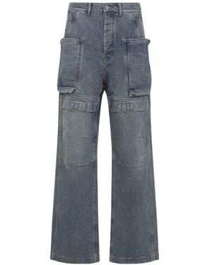 Rick Owens Essential Utility Trousers With Multiple Pockets - Blue