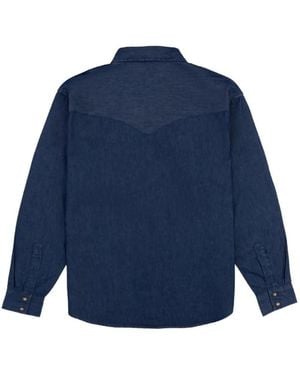 Pendleton Chandler Western-Style Denim Shirt - Blue