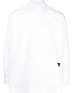 The Power for the People Logo-patch Detail Shirt - White