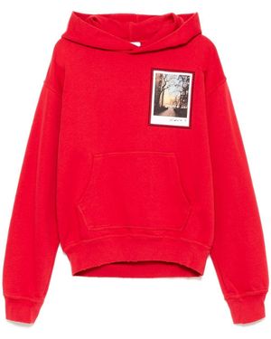 Helmut Lang Pocket Hoodie - Red