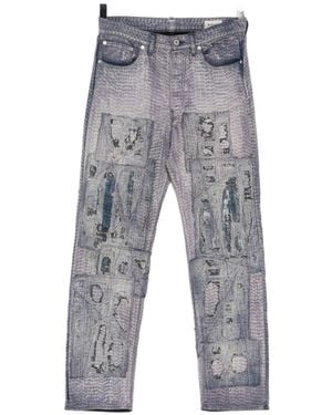 Kafeneo by TBF Patch-Work Pants - Gray