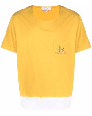 Nick Fouquet Embroidered-Design T-Shirt - Yellow