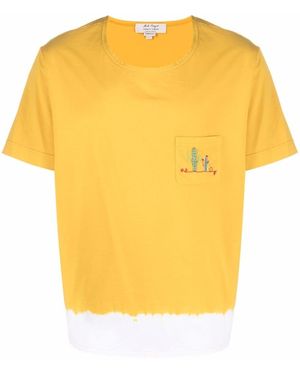 Nick Fouquet Embroidered-Design T-Shirt - Yellow