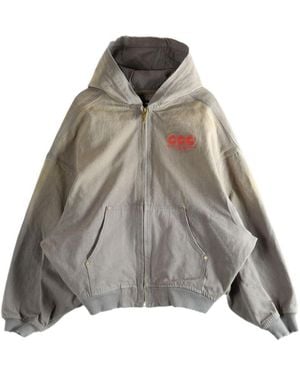 Willy Chavarria Zip Hoodie - Grey