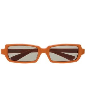 Undercover Lunettes De Soleil Teintées À Monture Rectangulaire - Brown