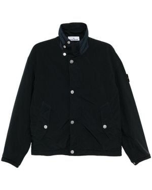 Stone Island Logo-Patch Jacket - Black