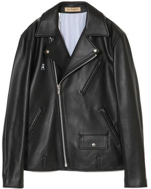 Undercover Leather Biker Jacket - Black