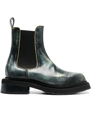 Eckhaus Latta Mike Elasticated Side-Panel Boots - Black