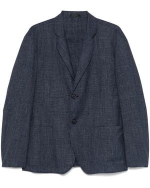 Giorgio Armani Relaxed Fit Blazer - Blue
