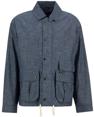 Barbour Modified Westoe Flap-Pocket Cotton Jacket - Blue