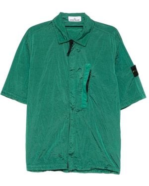 Stone Island Short Sleeve Pocket Shirt - Green