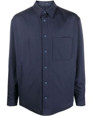 Lanvin Virgin-Wool Shirt Jacket - Blue