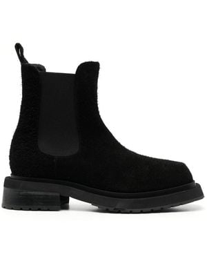 Eckhaus Latta Mike Elasticated-panel Boots - Black