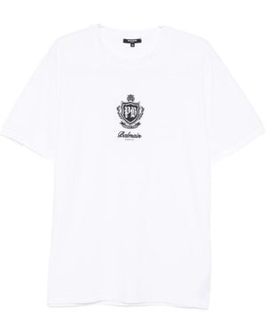 Balmain University Contrast T-Shirt - White