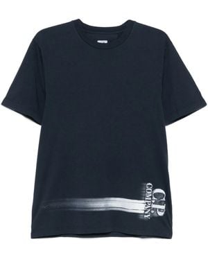 C.P. Company Short-Sleeve Graphic-Print T-Shirt - Blue