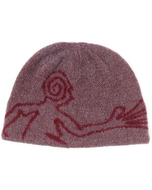 Hiking Patrol Graphic-Print Beanie - Purple