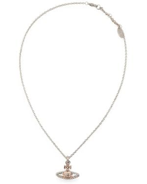Vivienne Westwood Mayfair Bas Relief Pendant Necklace - White