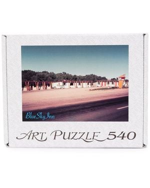 BLUE SKY INN Photograph Print Puzzle - Grey