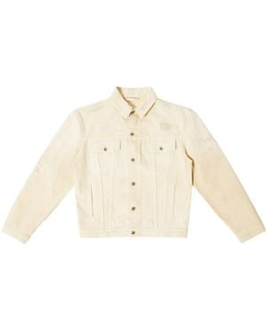 Heron Preston Logo-Patch Cotton Jacket - Natural